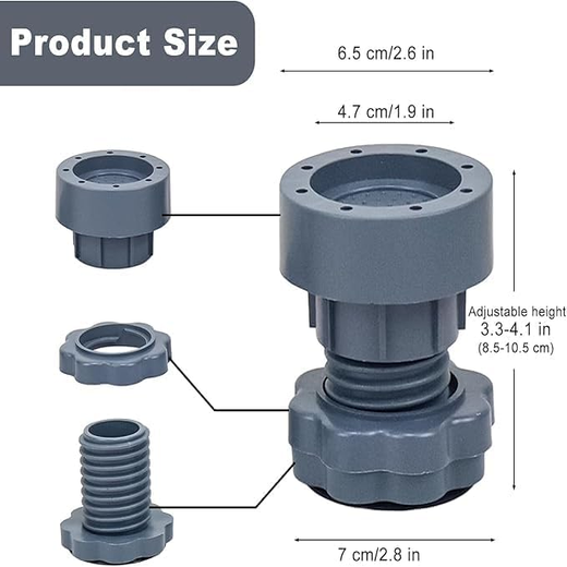 Universal Adjustable Anti - Slip Washing Machine Pads - Image 2