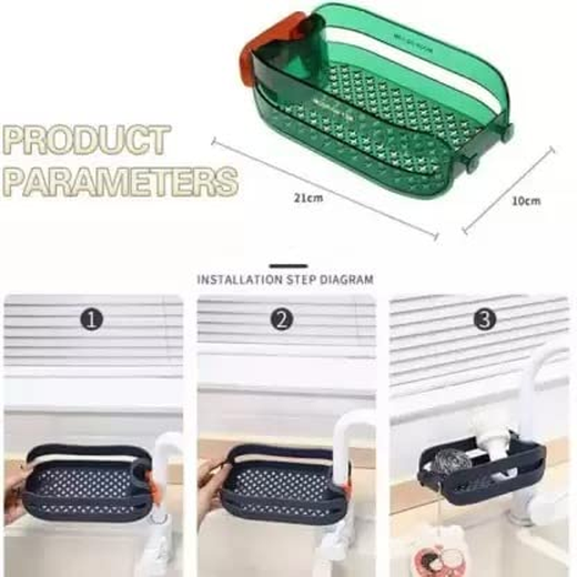 Kitchen Sink Faucet Organizer Holder - Image 3