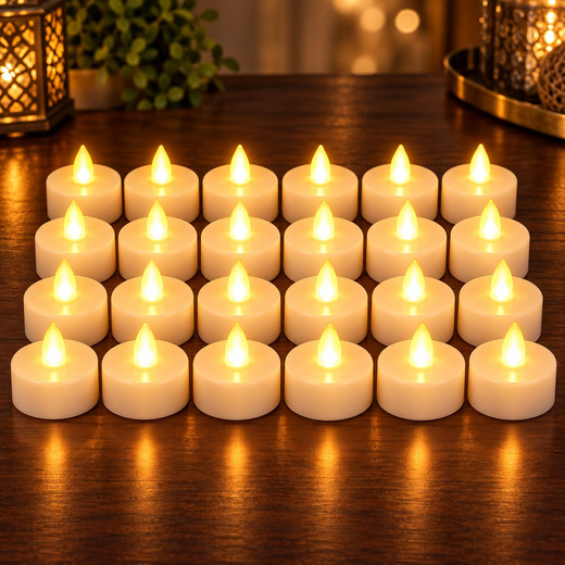 LED Tea Light Candles 🕯️✨- (24 Piece Box) - Image 4