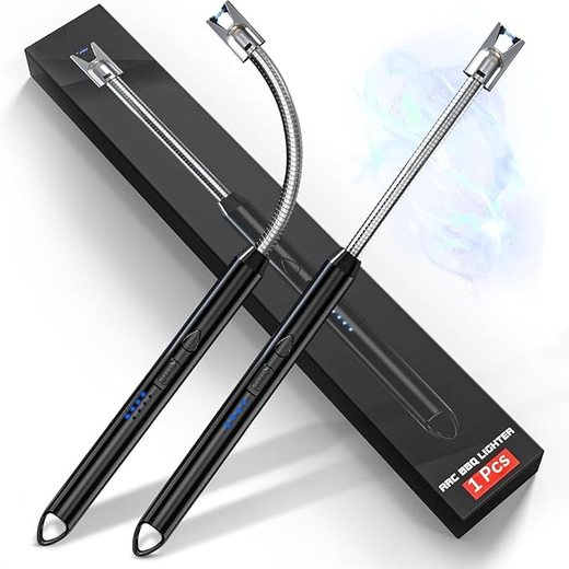 C-Type Rechargeable Electric Lighter Stove & Candle Lighter with USB Charging Port