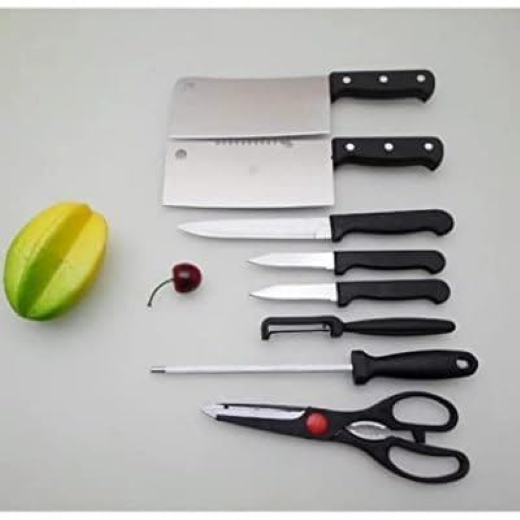 8-in-1 Stainless Steel Kitchen Knife Sets - Image 4