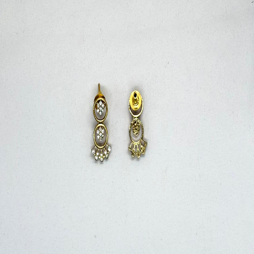 Matte finishing Designed With Small stones Short Necklace - Image 3