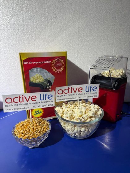 Corn Maker with Auto Popup Feature Hot Air Popcorn Machine - Image 2