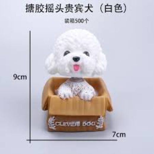 White lucky dog