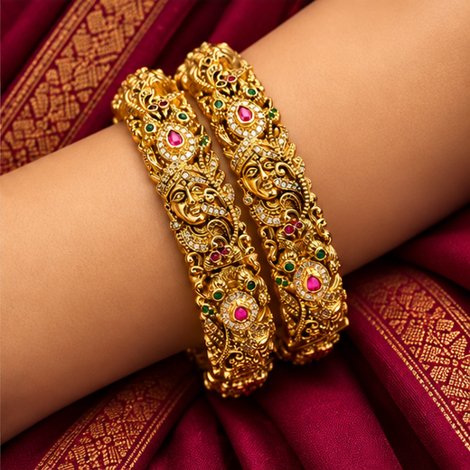 Nakshi Finishing Open-Able Bangle - Image 4