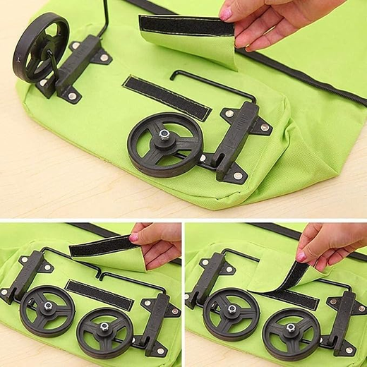 Polyester foldable Trolley Carry Bag - Image 4