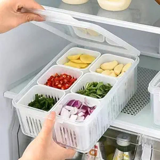 6 Grid Fridge Storage Container - Image 4