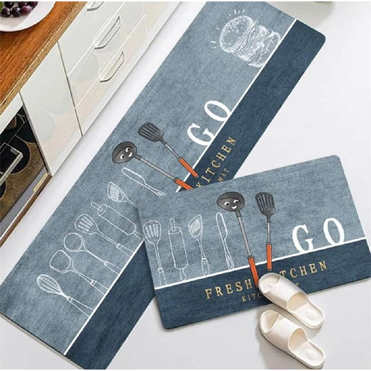 Absorbent  Non Slip Kitchen Mat Go Kitchen  (40x60cm+40x120cm) - Image 3