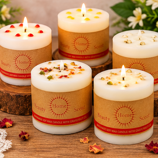 Big Aroma Decorative Scented Candles (12 Piece Box) (Size: 3.5*3 Inch) 🕯️ - Image 2