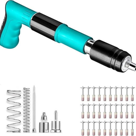 Manual Steel Nail Gun Tool with 20 Nails