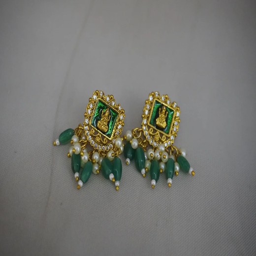 Gold Kanti Necklace Traditional Artificial Jewellery - Image 3