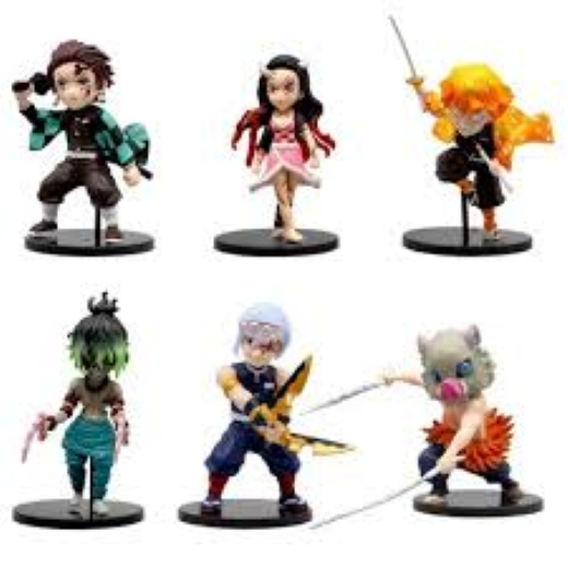 Demon slayers set of 6 figures - Image 3