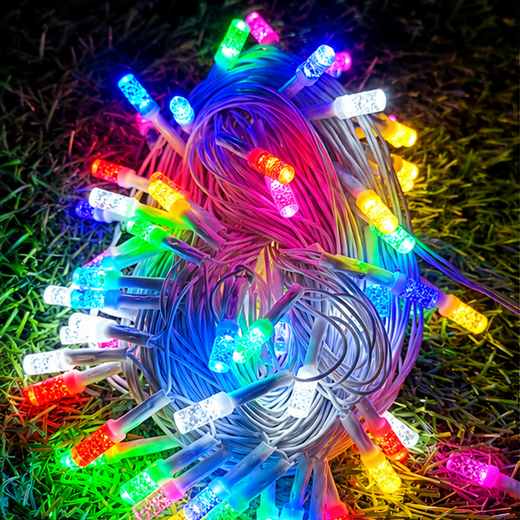20M Multicolour Cylinder String Light 72 Bulb (Print 40M) ✨