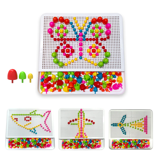 FLYI Mushroom Nails Peg Board Toy (3+ Years)
