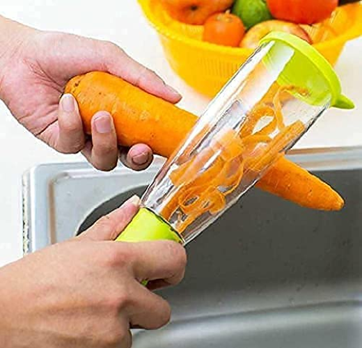 Vegable Peeler With Container