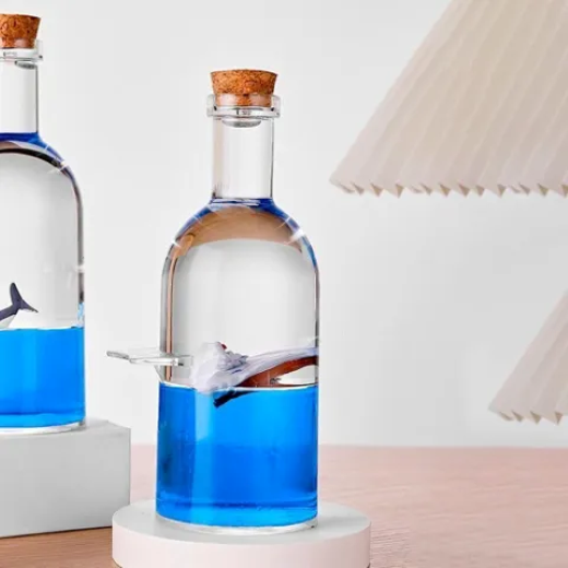 Big Round glass bottle luffy ship showpeice - Image 3