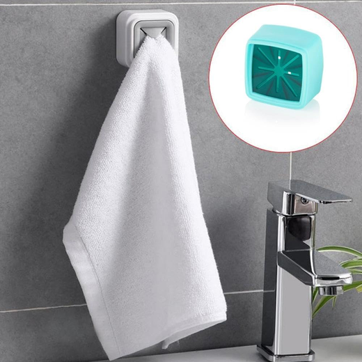 Set of 4 Square Self Adhesive Towel Holder - Image 3