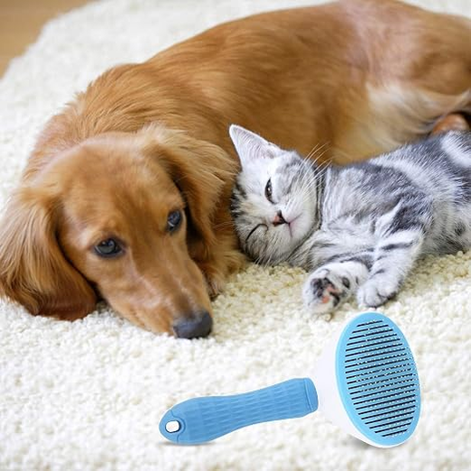 Self Cleaning Slicker Brush for Dogs & Cats - Image 2