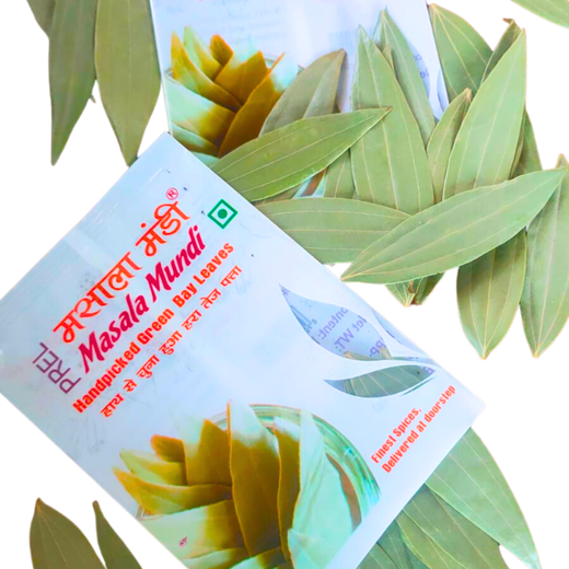 Curcumin Lakadong Turmeric 400gms and Bay Leaves Handpicked & Stem cut (20 grams) - Image 3