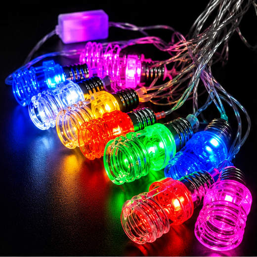 Multicolour Bulb Design Fancy String Light 10 Bulb ✨