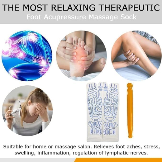 REFLEXOLOGY SOCKS WITH MASSAGE TOOL - Image 3