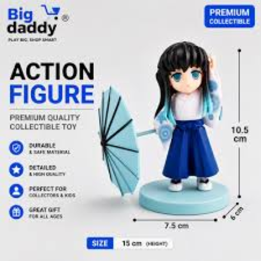 Mini cute Demon slayer fiqure with Umberella Pack of 2 (Net price - 148)