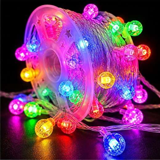 20M Roll Crystal Ball Multicolour String Light 56 Ball (Print 40M) 🔮 ✨ - Image 4