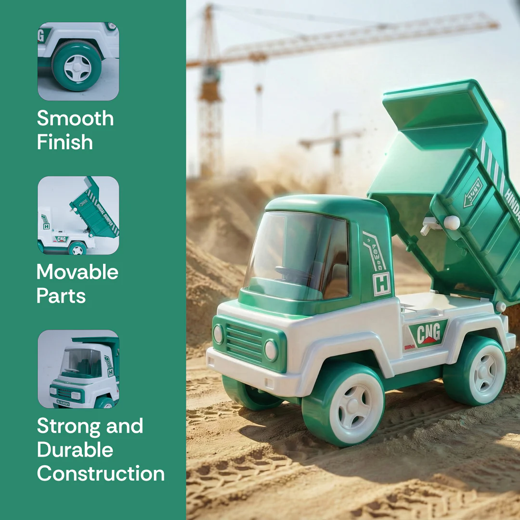 FLYI Deluxe Hindle Friction Dump Truck – Construction Fun for Kids 3+ - Image 2