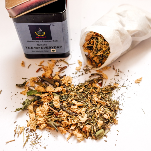 MENCHA - Immunity Tea Tin 50gr - Caffeine Free - Himalayan Herbal Blend for Immunity Booster | Relaxation | Rejuvenate | Antioxidant | Common Cough Relief - 50 Cups - Image 3