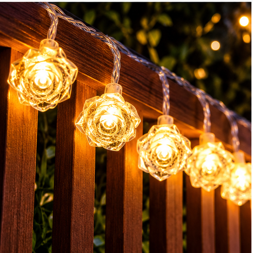 Crystal Rose String Light (10 Rose) ✨ - Image 3