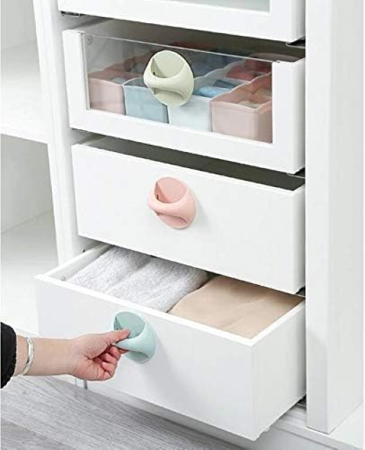 Self Adhensive Door Handles Random Colours (Set of 2)