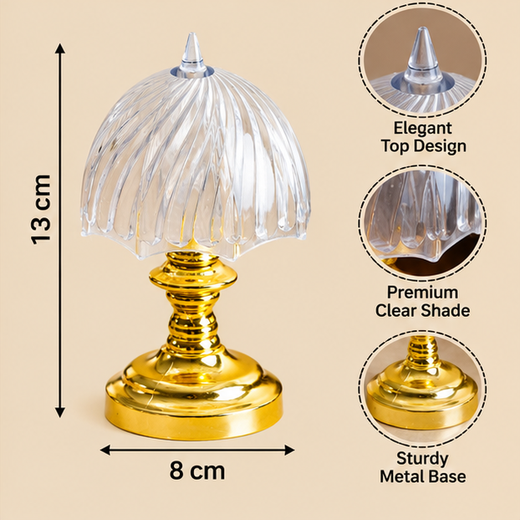 Golden Pillar Crystal lamp ✨- (1 Piece Set) - Image 4
