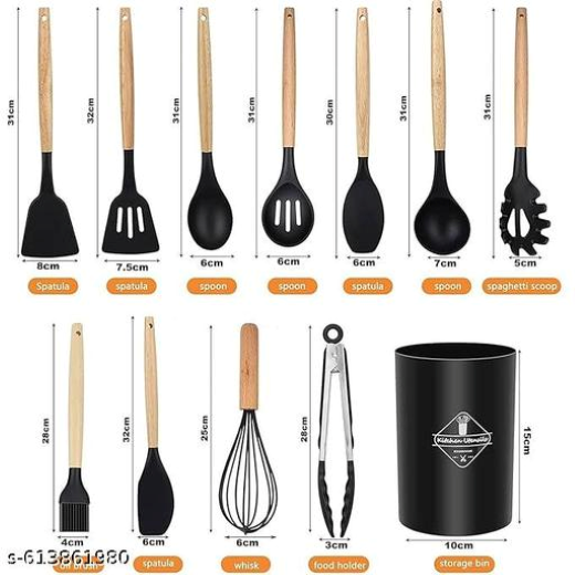 6 PCS Plastic NonStick Spatula - Image 3