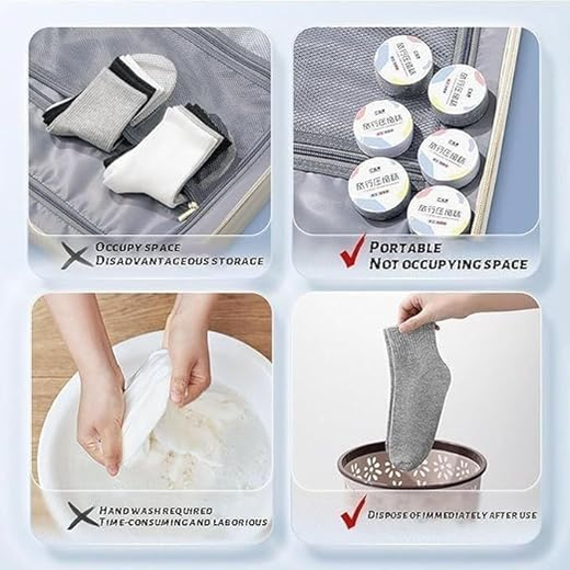 Travel Portable Disposable Cotton Socks - Image 4
