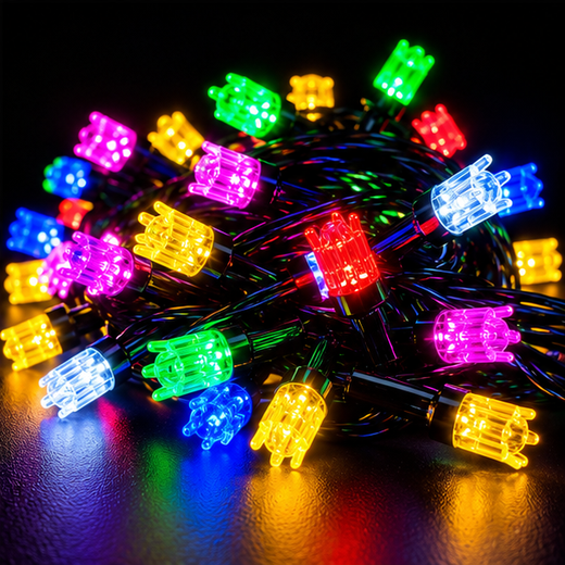 38M Fan Design Multicolour String Light (178 Bulb) (Print: 60M) ✨ - Image 4