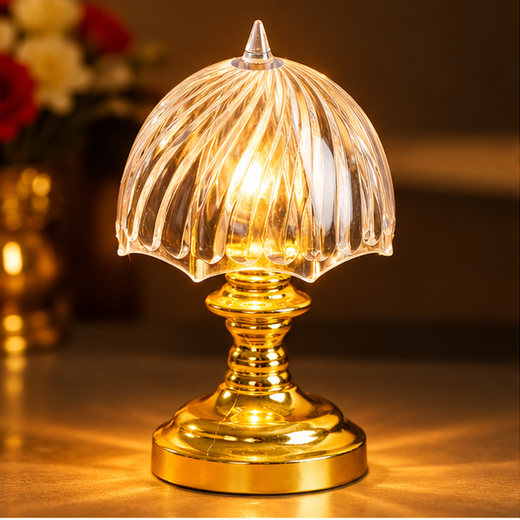 Golden Pillar Crystal lamp ✨- (1 Piece Set)