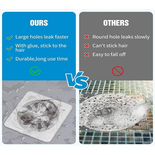 1Pc Disposable Drain Mesh Hair Catcher Sticker - Image 3