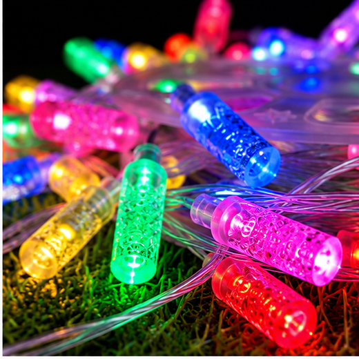 26M Wheel Roll Big Crystal Botte Multicolour String Light 80 Bulb (Print 50M) 🔮 ✨ - Image 2