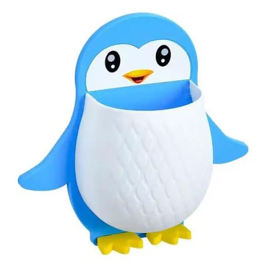 Penguin Shape Wall Mounted Toothpaste Holder