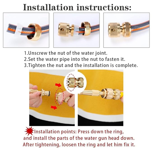 Brass Nozzle Water Spray Gun - Image 4