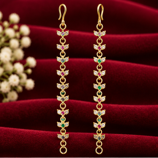 Matte Finishing White Stones Leaf Design Matilu