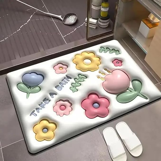 3D Bathroom Door Mat