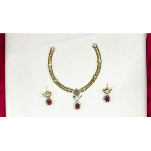 Victorian finishing Red Stone Parrot Designed Kanti