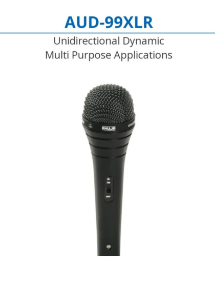 Ahuja AUD-99XLR Unidirectional Dynamic Handheld Multi-Purpose Microphone
