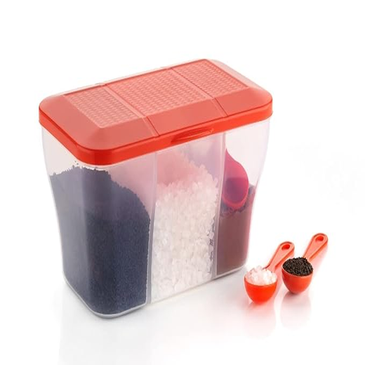 3 Partition Transparent Airtight Storage Container - Image 3