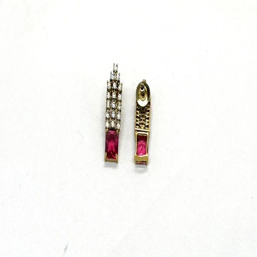 Victorian finishing Kanti with Red Stone - Image 3