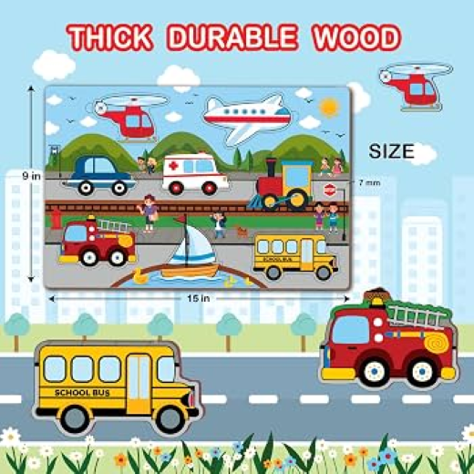 Vehicle Wooden Puzzle