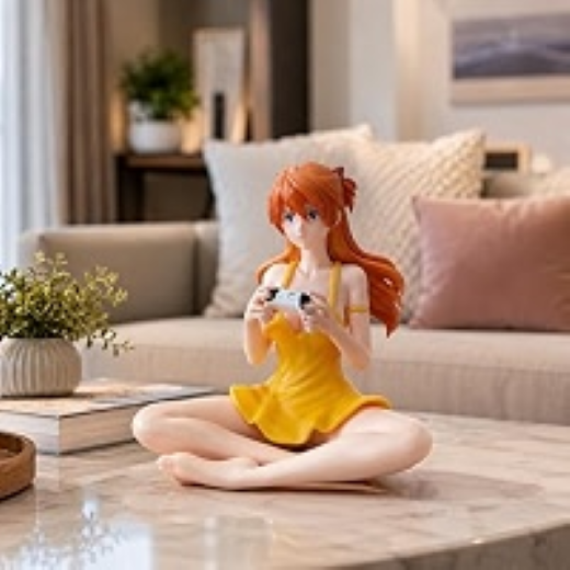 Asuka Sitting pose action fiqure