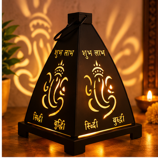 Metal Lord Ganesha Lantern (20CM)👌🙏 - Image 3
