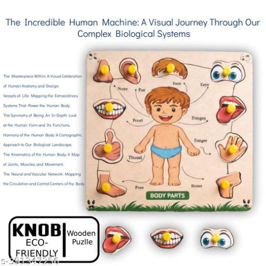 Body Parts Wooden Puzzle